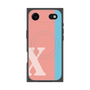 プレミアムスクエアケース with MagSafe［ オリジナル - initial color line - X pink ］