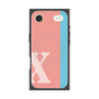 プレミアムスクエアケース with MagSafe［ オリジナル - initial color line - X pink ］