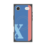 プレミアムスクエアケース with MagSafe［ オリジナル - initial color line - X blue ］