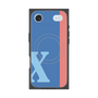 プレミアムスクエアケース with MagSafe［ オリジナル - initial color line - X blue ］
