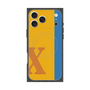 プレミアムスクエアケース with MagSafe［ オリジナル - initial color line - X orange ］