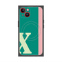 プレミアムスクエアケース with MagSafe［ オリジナル - initial color line - X green ］