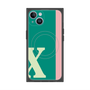 プレミアムスクエアケース with MagSafe［ オリジナル - initial color line - X green ］