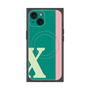 プレミアムスクエアケース with MagSafe［ オリジナル - initial color line - X green ］