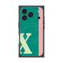 プレミアムスクエアケース with MagSafe［ オリジナル - initial color line - X green ］