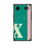 プレミアムスクエアケース with MagSafe［ オリジナル - initial color line - X green ］