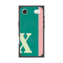 プレミアムスクエアケース with MagSafe［ オリジナル - initial color line - X green ］