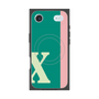 プレミアムスクエアケース with MagSafe［ オリジナル - initial color line - X green ］