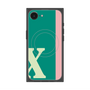 プレミアムスクエアケース with MagSafe［ オリジナル - initial color line - X green ］