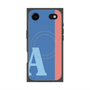 プレミアムスクエアケース with MagSafe［ オリジナル - initial color line - A blue ］
