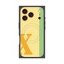 プレミアムスクエアケース with MagSafe［ オリジナル - initial color line - X yellow ］