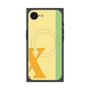 プレミアムスクエアケース with MagSafe［ オリジナル - initial color line - X yellow ］