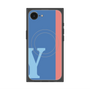 プレミアムスクエアケース with MagSafe［ オリジナル - initial color line - Y blue ］