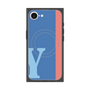 プレミアムスクエアケース with MagSafe［ オリジナル - initial color line - Y blue ］