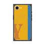 プレミアムスクエアケース with MagSafe［ オリジナル - initial color line - Y orange ］