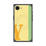 プレミアムスクエアケース with MagSafe［ オリジナル - initial color line - Y yellow ］