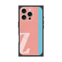 プレミアムスクエアケース with MagSafe［ オリジナル - initial color line - Z pink ］