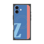 プレミアムスクエアケース with MagSafe［ オリジナル - initial color line - Z blue ］