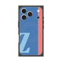 プレミアムスクエアケース with MagSafe［ オリジナル - initial color line - Z blue ］