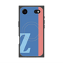 プレミアムスクエアケース with MagSafe［ オリジナル - initial color line - Z blue ］
