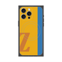 プレミアムスクエアケース with MagSafe［ オリジナル - initial color line - Z orange ］