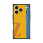 プレミアムスクエアケース with MagSafe［ オリジナル - initial color line - Z orange ］