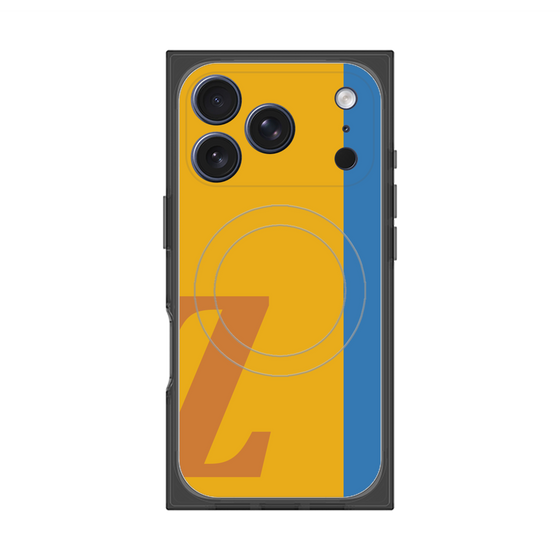 プレミアムスクエアケース with MagSafe［ オリジナル - initial color line - Z orange ］