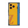 プレミアムスクエアケース with MagSafe［ オリジナル - initial color line - Z orange ］
