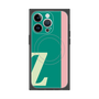 プレミアムスクエアケース with MagSafe［ オリジナル - initial color line - Z green ］