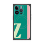 プレミアムスクエアケース with MagSafe［ オリジナル - initial color line - Z green ］