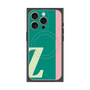 プレミアムスクエアケース with MagSafe［ オリジナル - initial color line - Z green ］