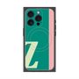 プレミアムスクエアケース with MagSafe［ オリジナル - initial color line - Z green ］