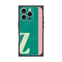 プレミアムスクエアケース with MagSafe［ オリジナル - initial color line - Z green ］