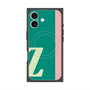 プレミアムスクエアケース with MagSafe［ オリジナル - initial color line - Z green ］