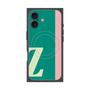 プレミアムスクエアケース with MagSafe［ オリジナル - initial color line - Z green ］