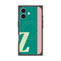 プレミアムスクエアケース with MagSafe［ オリジナル - initial color line - Z green ］