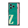 プレミアムスクエアケース with MagSafe［ オリジナル - initial color line - Z green ］