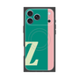 プレミアムスクエアケース with MagSafe［ オリジナル - initial color line - Z green ］