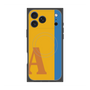 プレミアムスクエアケース with MagSafe［ オリジナル - initial color line - A orange ］