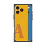 プレミアムスクエアケース with MagSafe［ オリジナル - initial color line - A orange ］