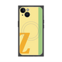 プレミアムスクエアケース with MagSafe［ オリジナル - initial color line - Z yellow ］