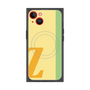 プレミアムスクエアケース with MagSafe［ オリジナル - initial color line - Z yellow ］