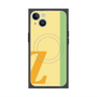 プレミアムスクエアケース with MagSafe［ オリジナル - initial color line - Z yellow ］
