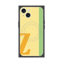 プレミアムスクエアケース with MagSafe［ オリジナル - initial color line - Z yellow ］