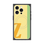 プレミアムスクエアケース with MagSafe［ オリジナル - initial color line - Z yellow ］