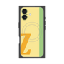 プレミアムスクエアケース with MagSafe［ オリジナル - initial color line - Z yellow ］