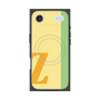 プレミアムスクエアケース with MagSafe［ オリジナル - initial color line - Z yellow ］