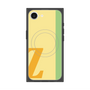 プレミアムスクエアケース with MagSafe［ オリジナル - initial color line - Z yellow ］