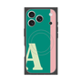 プレミアムスクエアケース with MagSafe［ オリジナル - initial color line - A green ］