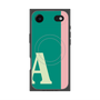 プレミアムスクエアケース with MagSafe［ オリジナル - initial color line - A green ］